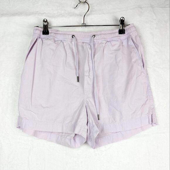 Reclaimed Vintage Shorts Small Lilac Pale Soft Purple Pull on 100% Cotton Short - Picture 12 of 12